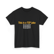 This is a TCP joke TCP network T-Shirt - Black