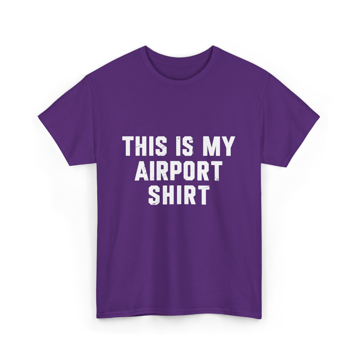 This Is My Airport Shirt Travel T-Shirt - Purple