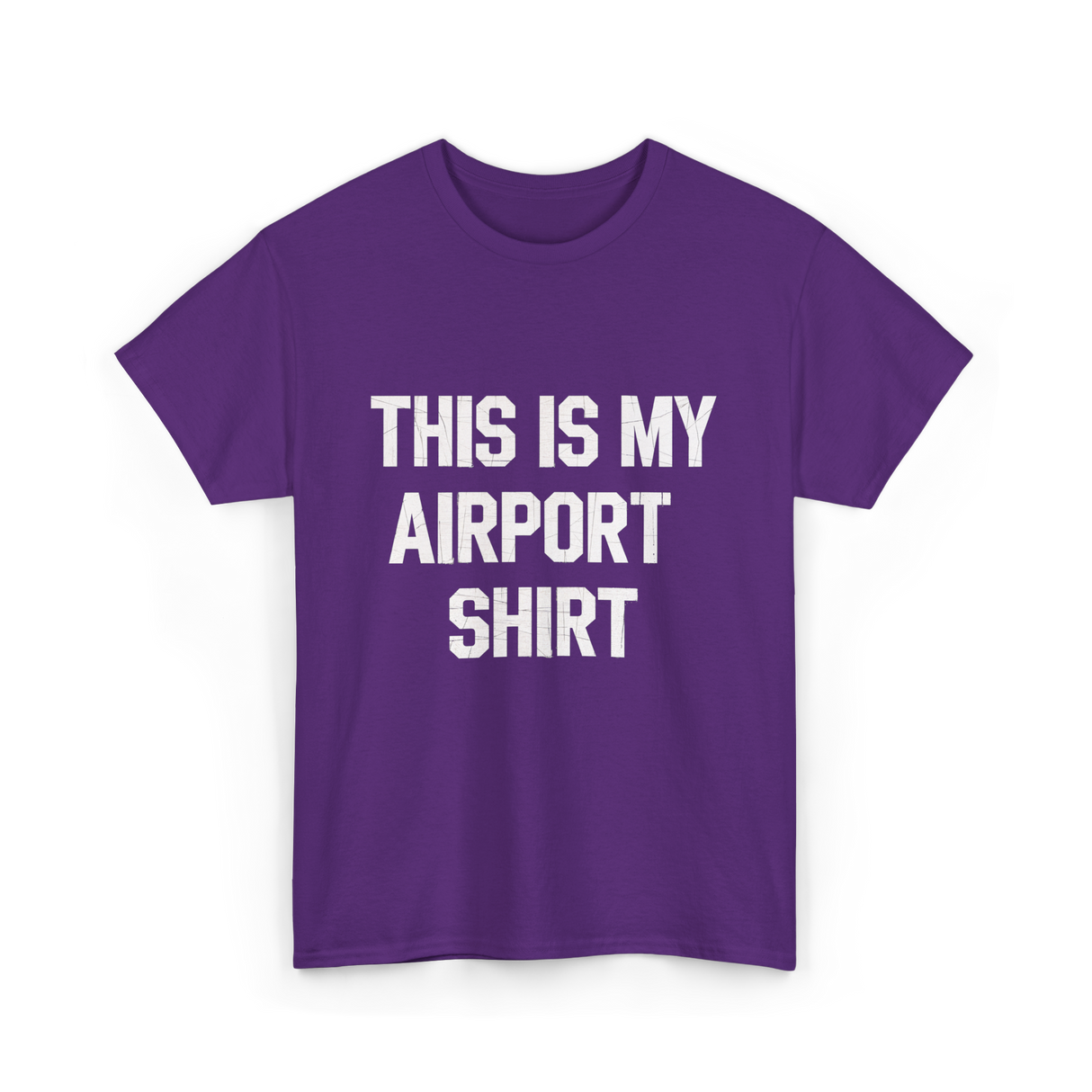 This Is My Airport Shirt Travel T-Shirt - Purple