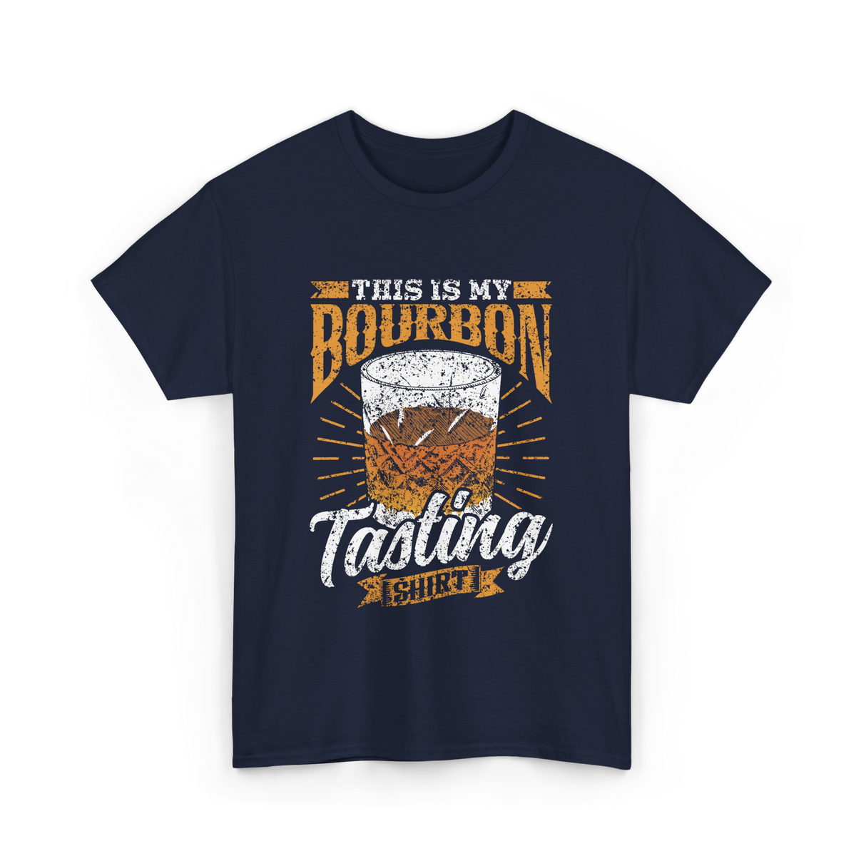 This Is My Bourbon Tasting Bourbon T-Shirt - Navy