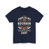 This Is My Bourbon Tasting Bourbon T-Shirt - Navy