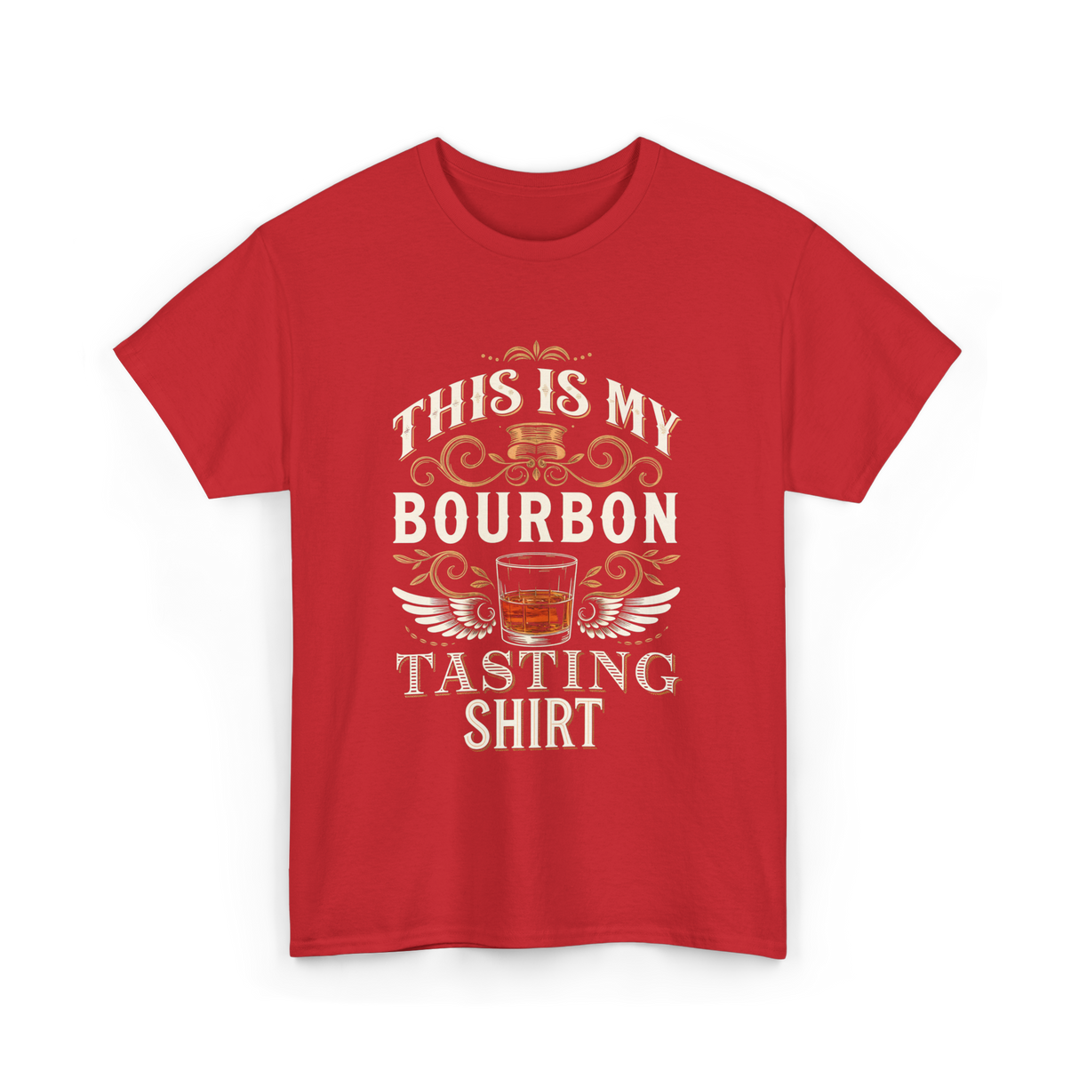 This Is My Bourbon Tasting Bourbon T-Shirt - Red