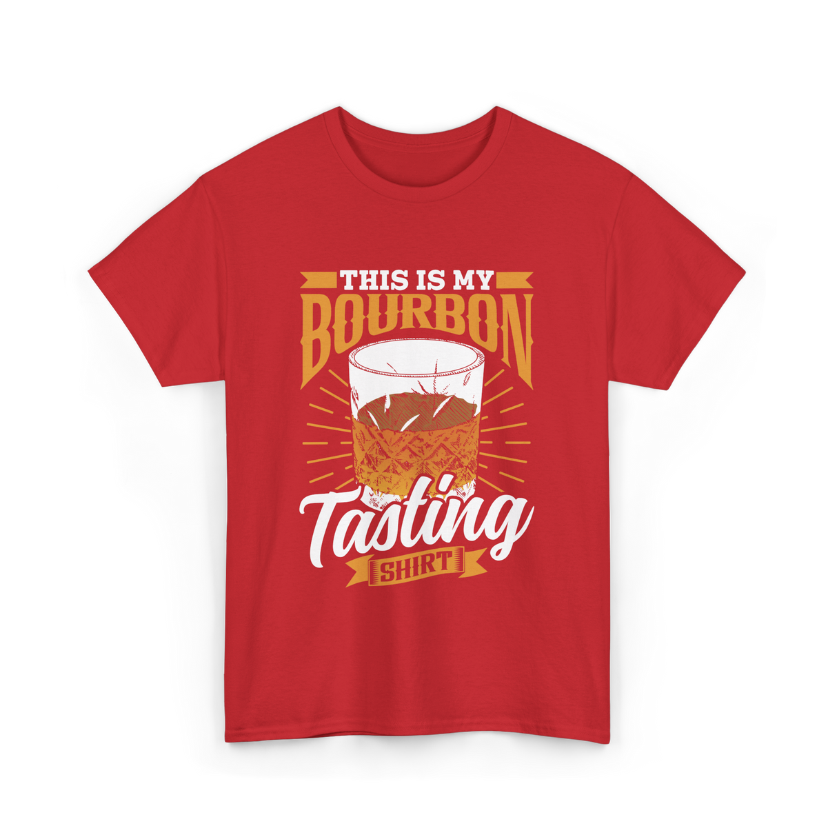 This Is My Bourbon Tasting T-Shirt - Red