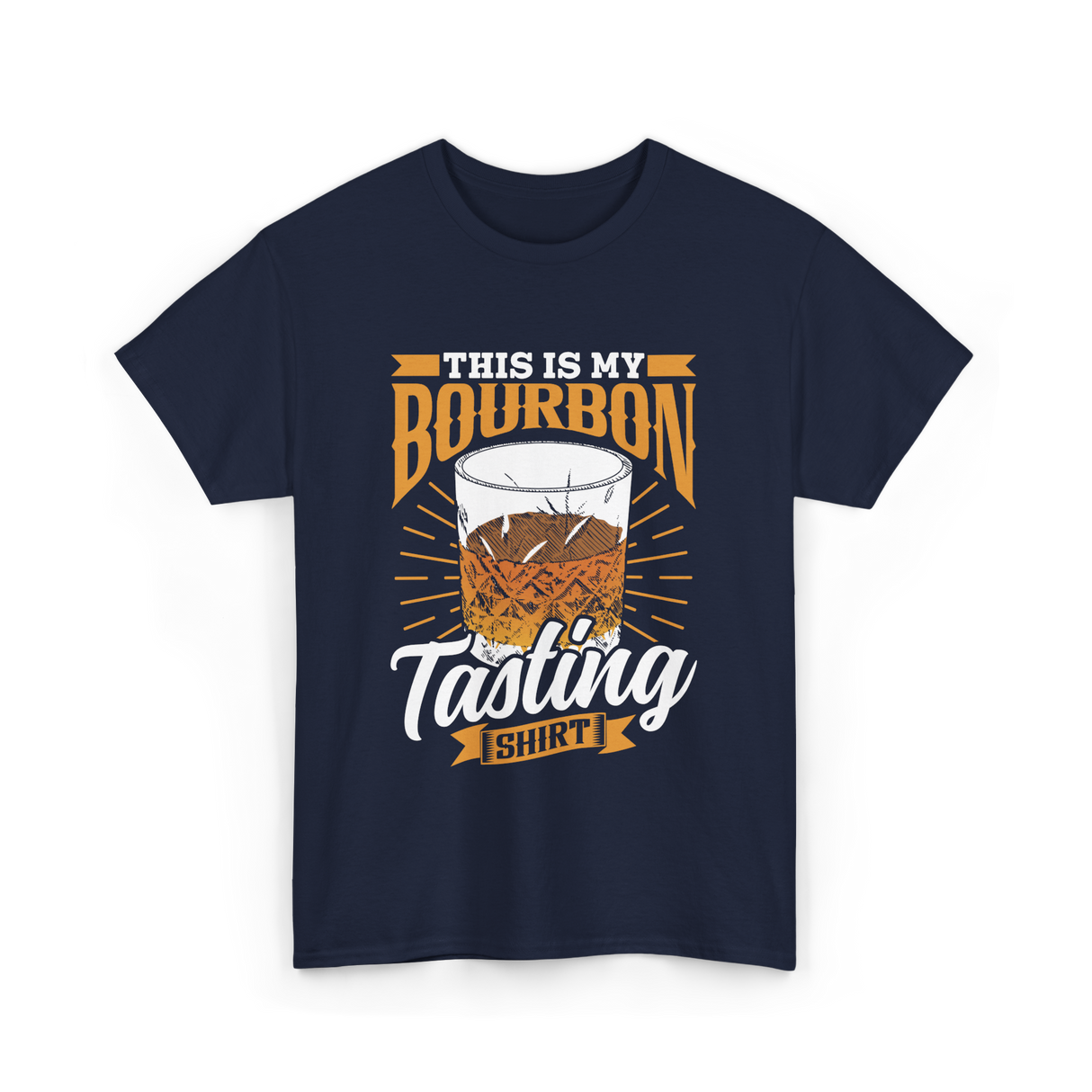 This Is My Bourbon Tasting T-Shirt - Navy