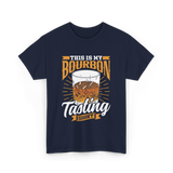 This Is My Bourbon Tasting T-Shirt - Navy