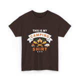 This Is My Camping Shirt Camping T-Shirt - Dark Chocolate