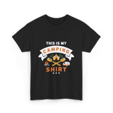 This Is My Camping Shirt Camping T-Shirt - Black