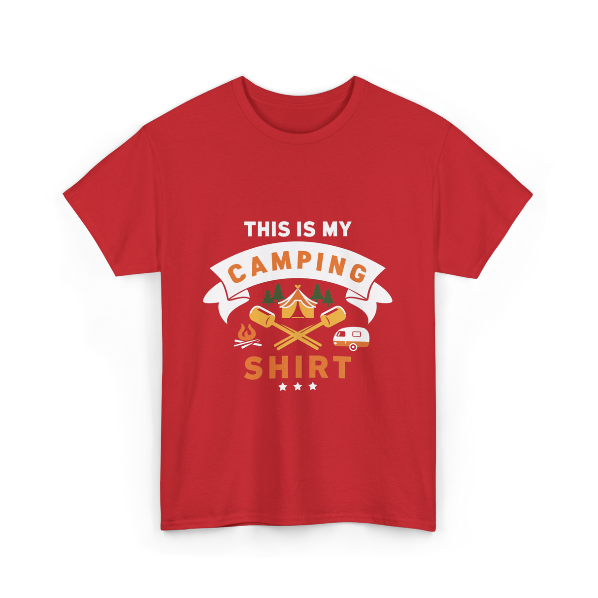 This Is My Camping Shirt Camping T-Shirt - Red