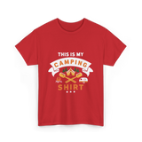 This Is My Camping Shirt Camping T-Shirt - Red