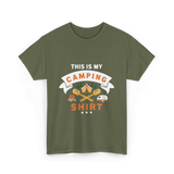 This Is My Camping Shirt Camping T-Shirt - Military Green