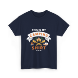 This Is My Camping Shirt Camping T-Shirt - Navy