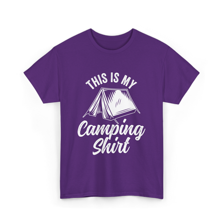 This Is My Camping Shirt Camping T-Shirt - Purple