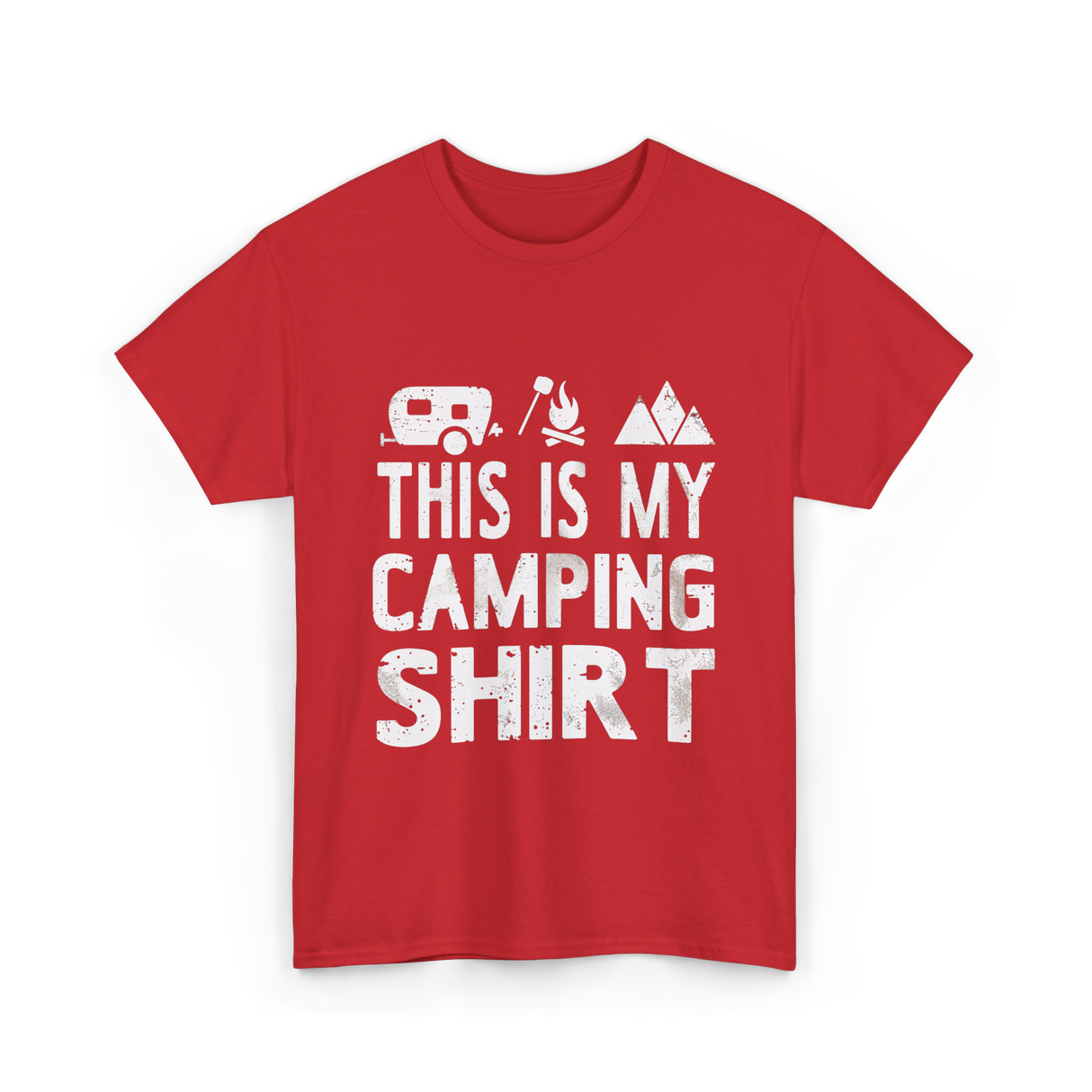 This Is My Camping Shirt Camping T-Shirt - Red