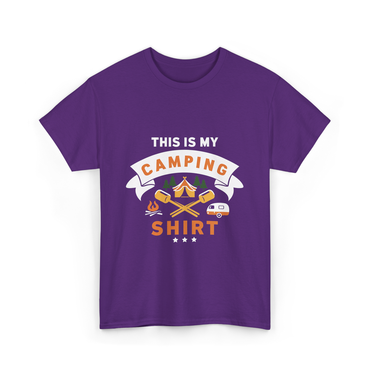 This Is My Camping Shirt Camping T-Shirt - Purple