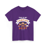 This Is My Camping Shirt Camping T-Shirt - Purple