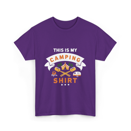 This Is My Camping Shirt Camping T-Shirt - Purple