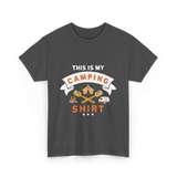 This Is My Camping Shirt Camping T-Shirt - Dark Heather