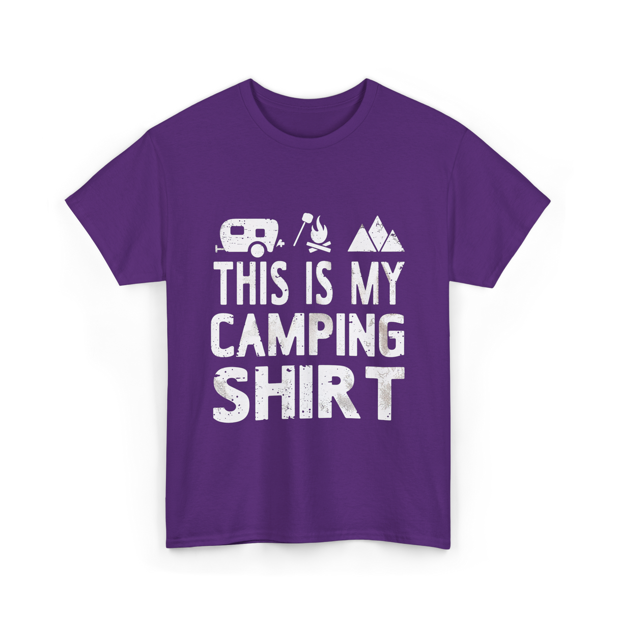 This Is My Camping Shirt Camping T-Shirt - Purple