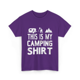 This Is My Camping Shirt Camping T-Shirt - Purple