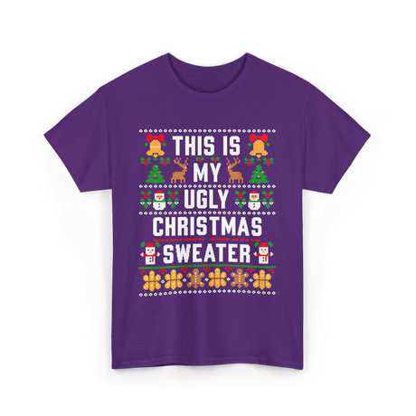 This Is My Christmas Sweater T-Shirt - Purple