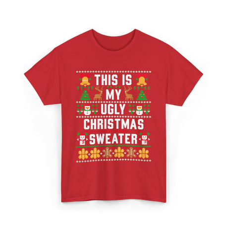 This Is My Christmas Sweater T-Shirt - Red