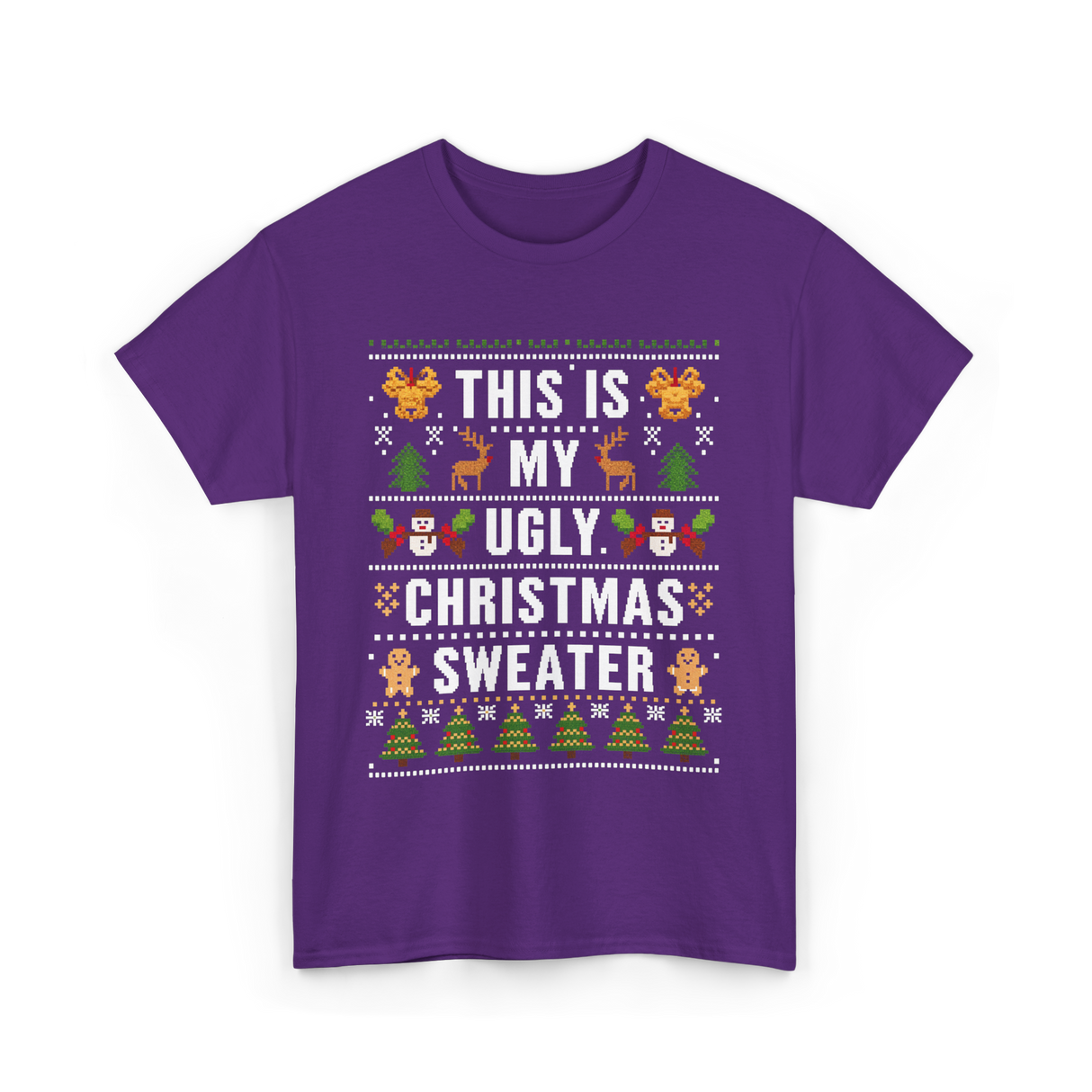 This Is My Christmas Sweater T-Shirt - Purple