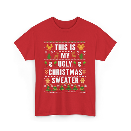 This Is My Christmas Sweater T-Shirt - Red