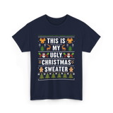 This Is My Christmas Sweater T-Shirt - Navy