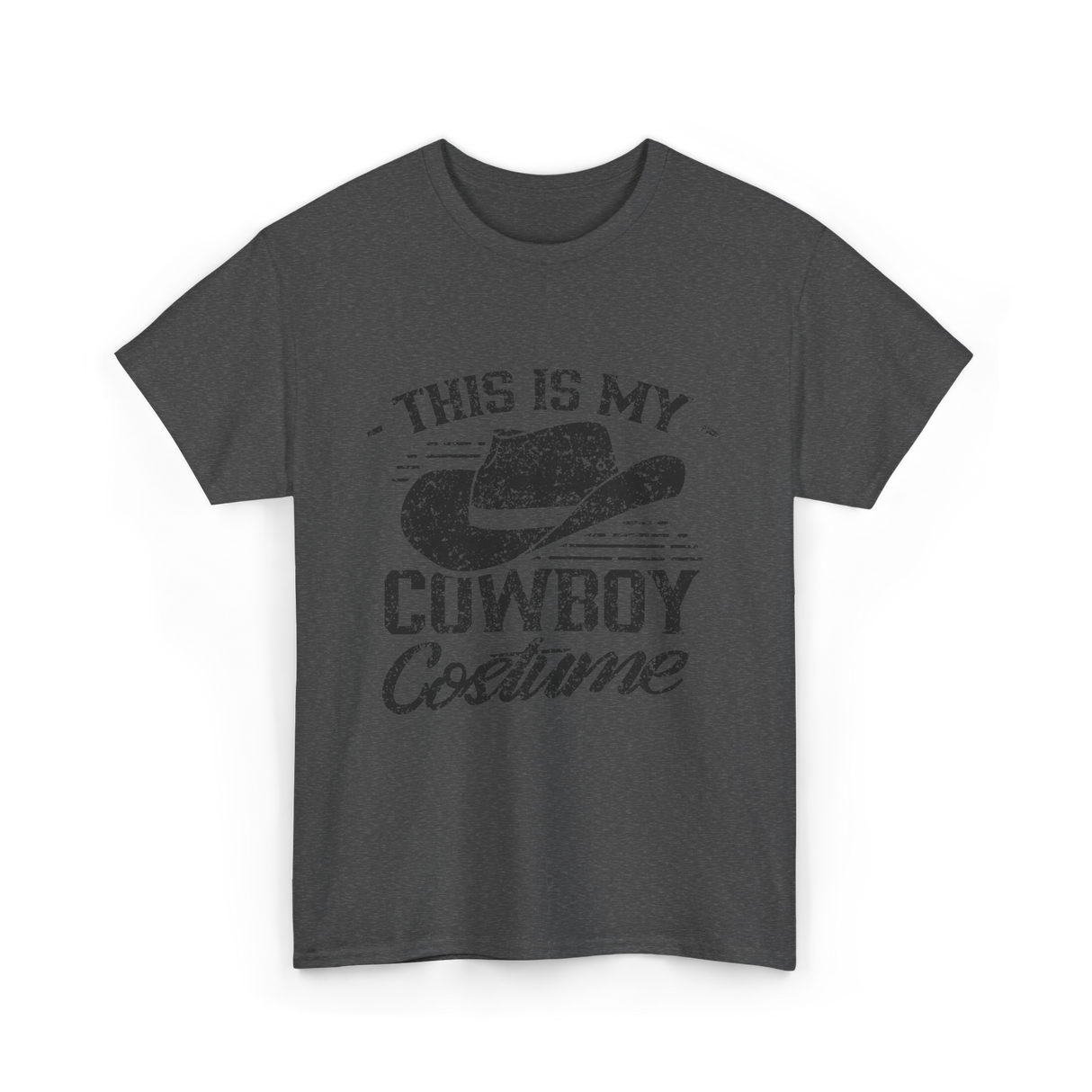 This Is My Cowboy Costume Cowboy T-Shirt - Dark Heather