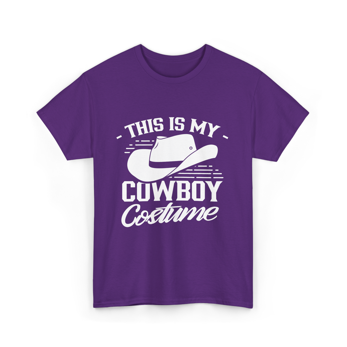 This Is My Cowboy Costume Cowboy T-Shirt - Purple