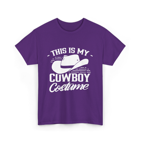 This Is My Cowboy Costume Cowboy T-Shirt - Purple