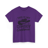 This Is My Cowboy Costume Cowboy T-Shirt - Purple