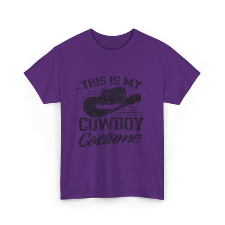 This Is My Cowboy Costume Cowboy T-Shirt - Purple