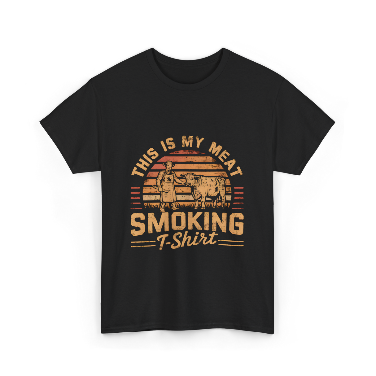 This Is My Meat Smoking BBQ T-Shirt - Black