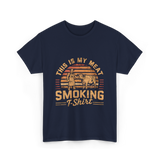 This Is My Meat Smoking BBQ T-Shirt - Navy