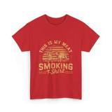 This Is My Meat Smoking BBQ T-Shirt - Red