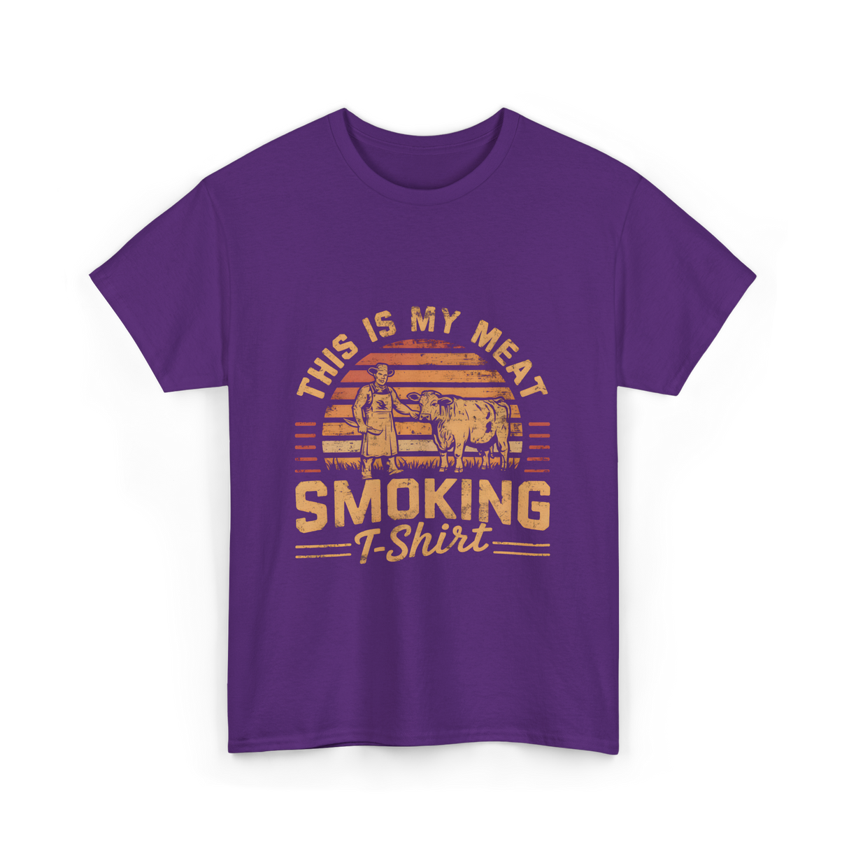 This Is My Meat Smoking BBQ T-Shirt - Purple