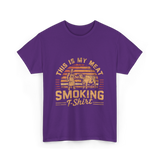 This Is My Meat Smoking BBQ T-Shirt - Purple