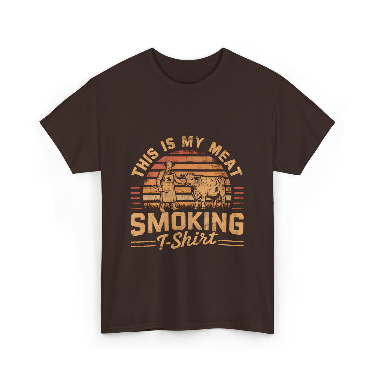 This Is My Meat Smoking BBQ T-Shirt - Dark Chocolate