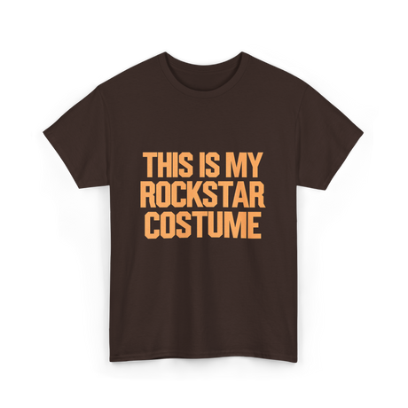 This Is My Rockstar Costume T-Shirt - Dark Chocolate