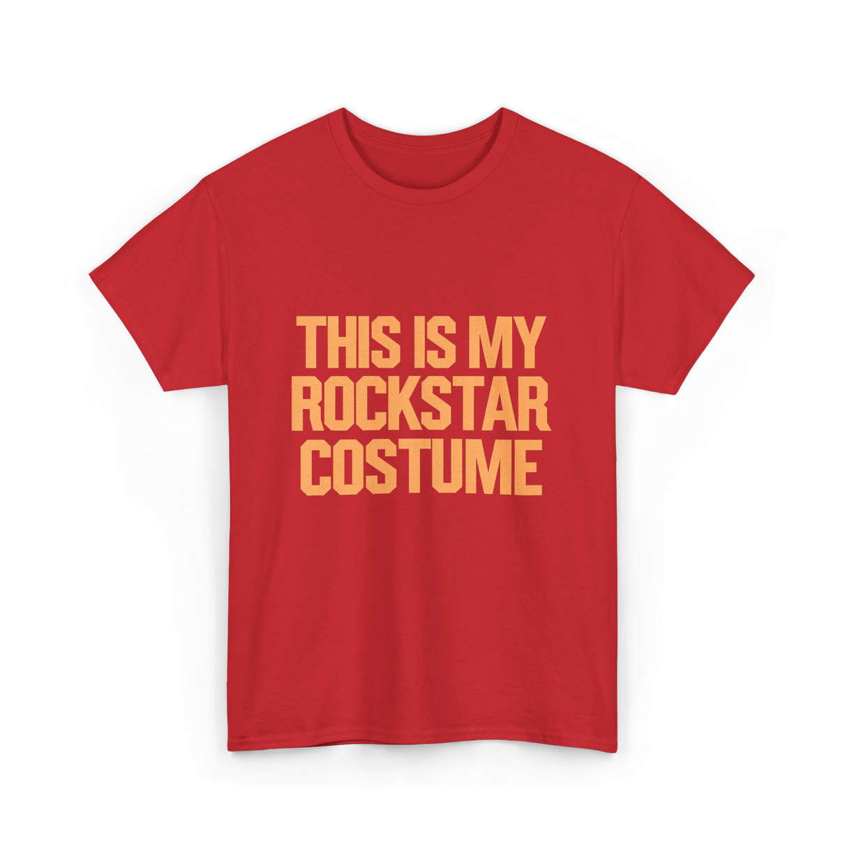 This Is My Rockstar Costume T-Shirt - Red