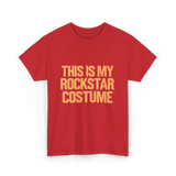 This Is My Rockstar Costume T-Shirt - Red