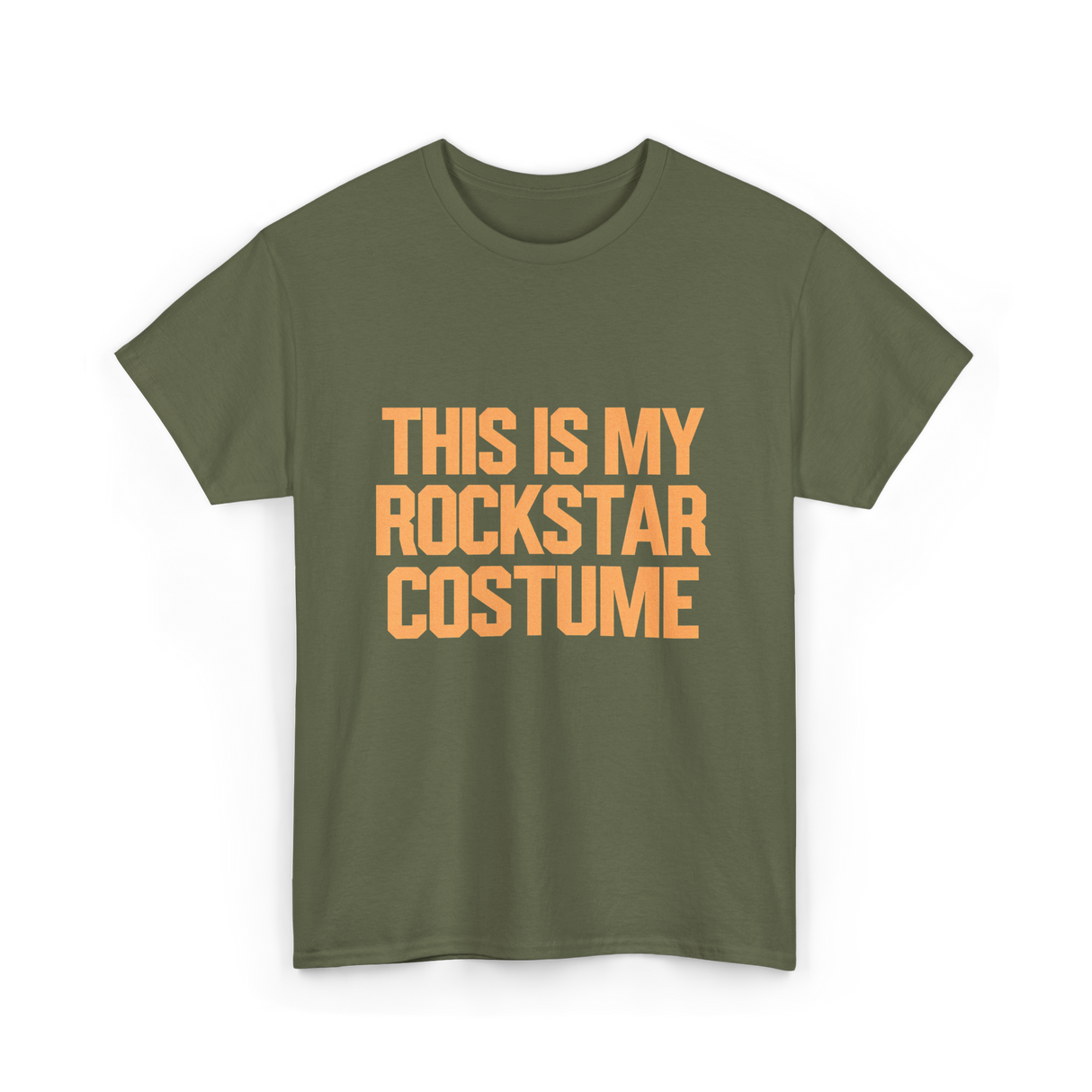 This Is My Rockstar Costume T-Shirt - Military Green