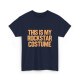 This Is My Rockstar Costume T-Shirt - Navy