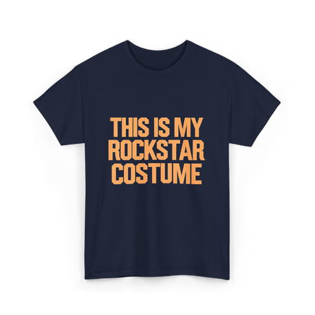 This Is My Rockstar Costume T-Shirt - Navy