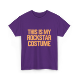 This Is My Rockstar Costume T-Shirt - Purple