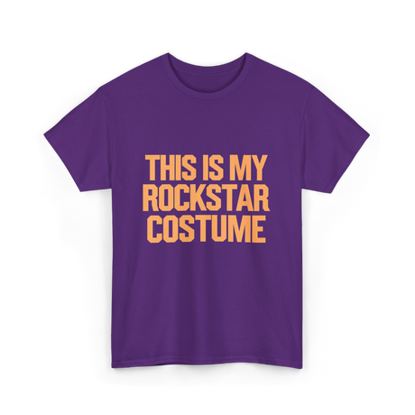 This Is My Rockstar Costume T-Shirt - Purple