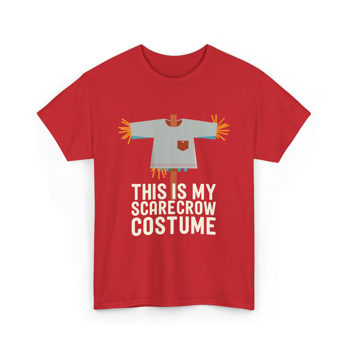 This Is My Scarecrow Costume T-Shirt - Red