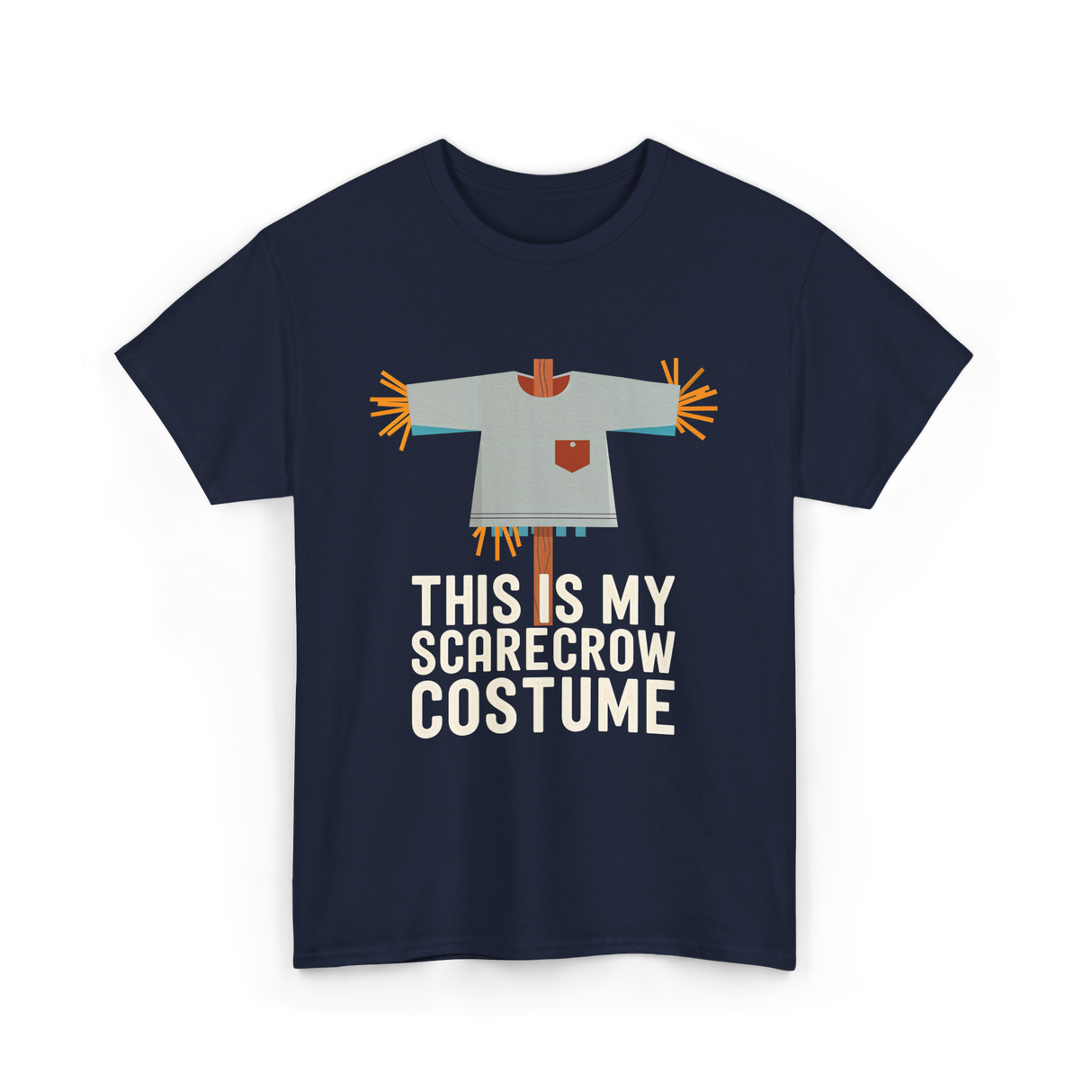 This Is My Scarecrow Costume T-Shirt - Navy