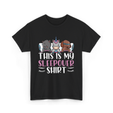 This Is My Sleepover Shirt Party T-Shirt - Black